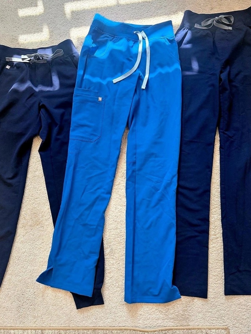FIGS Technical Collection Technical Pants Blue & Black Size XXS Tall